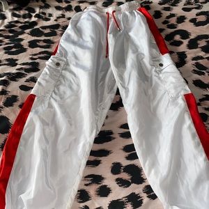 Baggy pants from dolls kill. Holographic effect